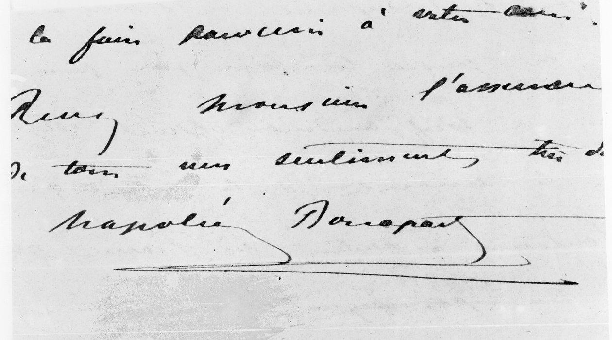 Écriture et Signature de Napoléon Bonaparte (1769-1821) - Unbekannt Unbekannt