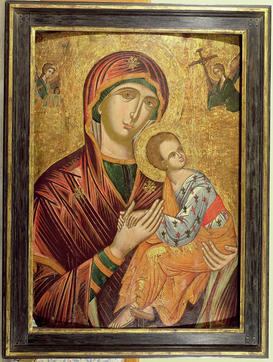 Mère de Dieu de la Passion, icône grecque de Crète, début du XVIe siècle - Unbekannt Unbekannt