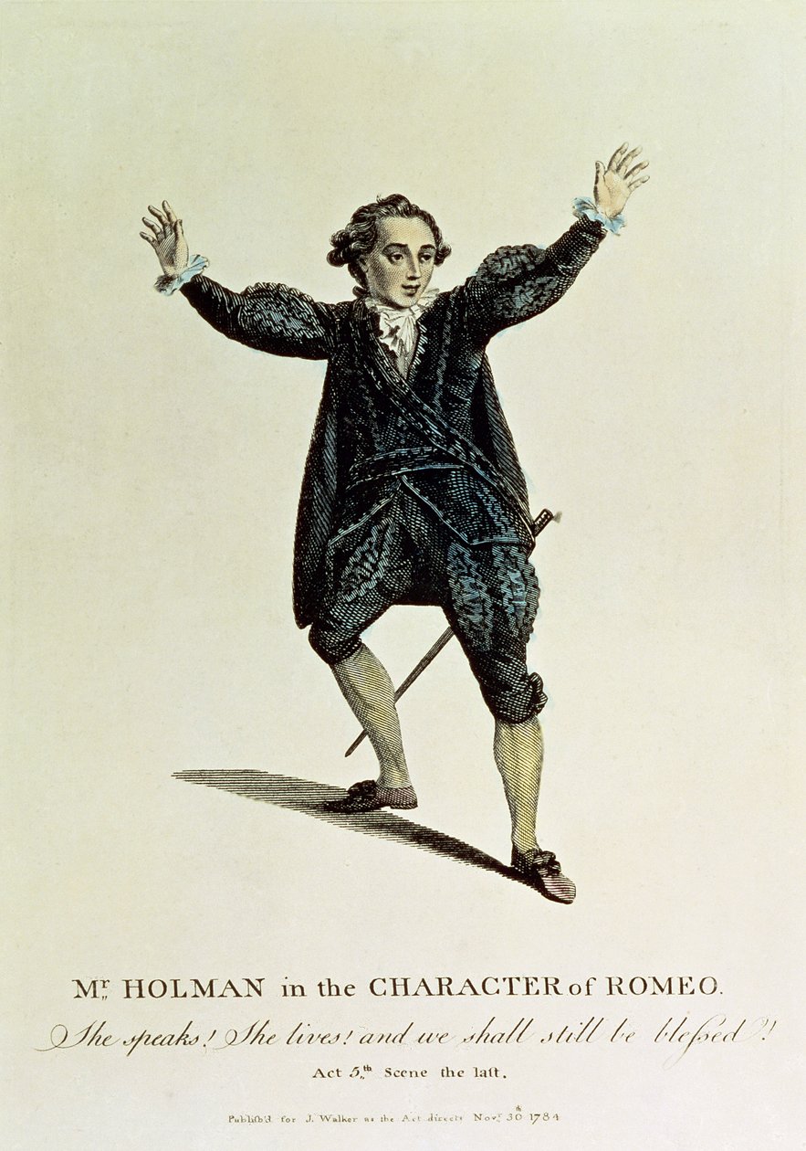 M. Holman dans le rôle de Roméo, publié en 1784 - Unbekannt Unbekannt