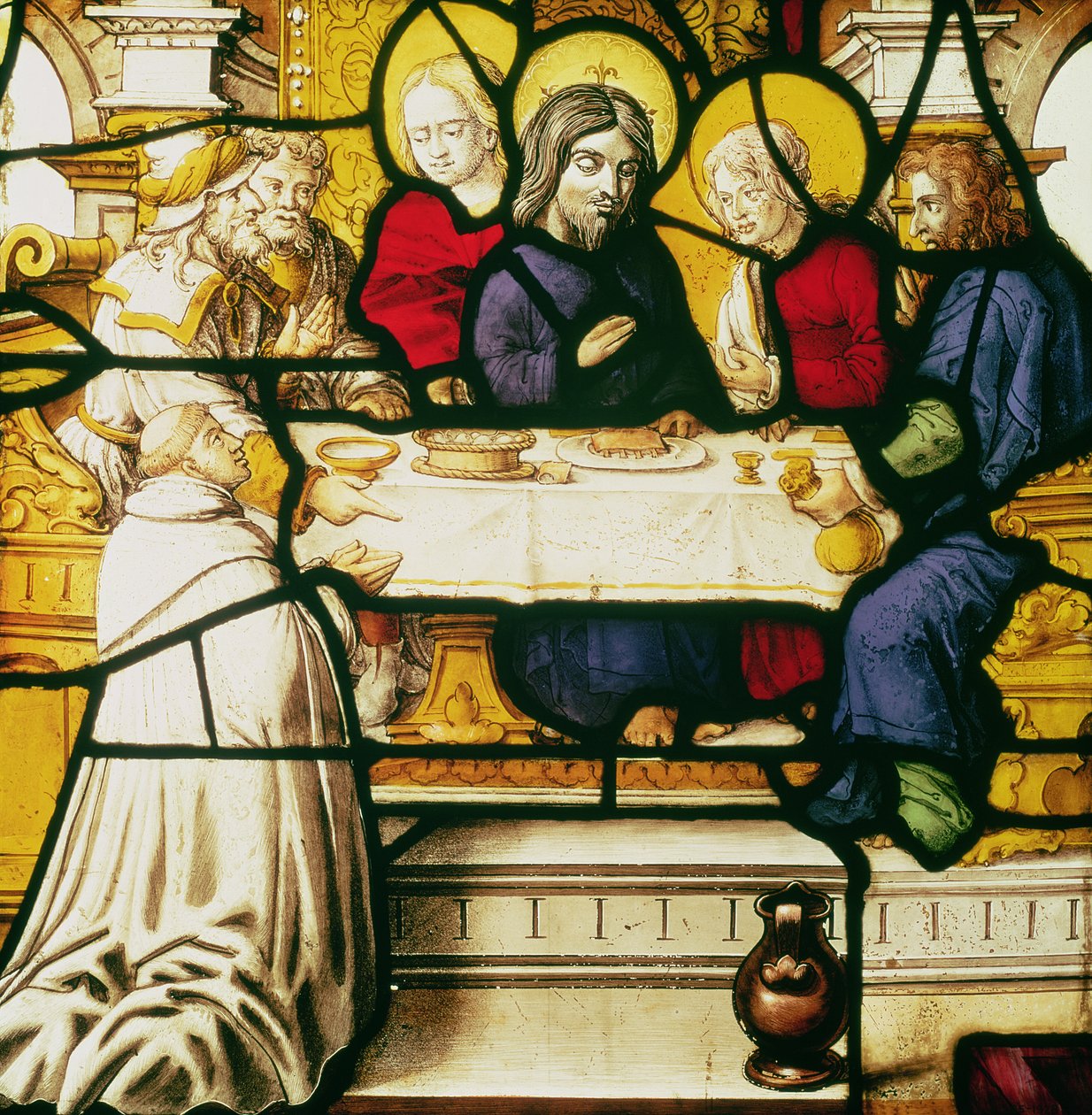 Panneau représentant Saint André au souper d