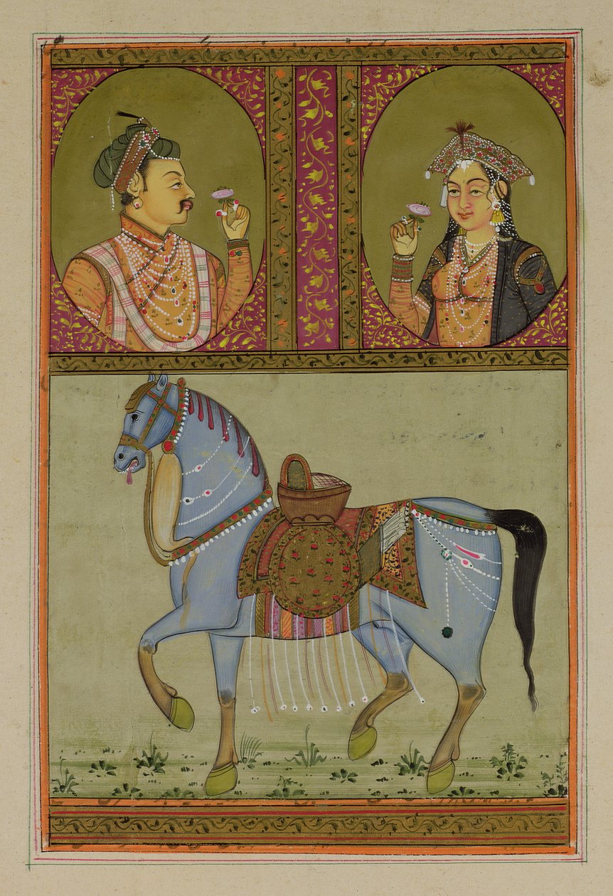 Shah Jahan (1592-1666) et Muntaz Mahal, sa femme (d.1629), Mughal - Unbekannt Unbekannt