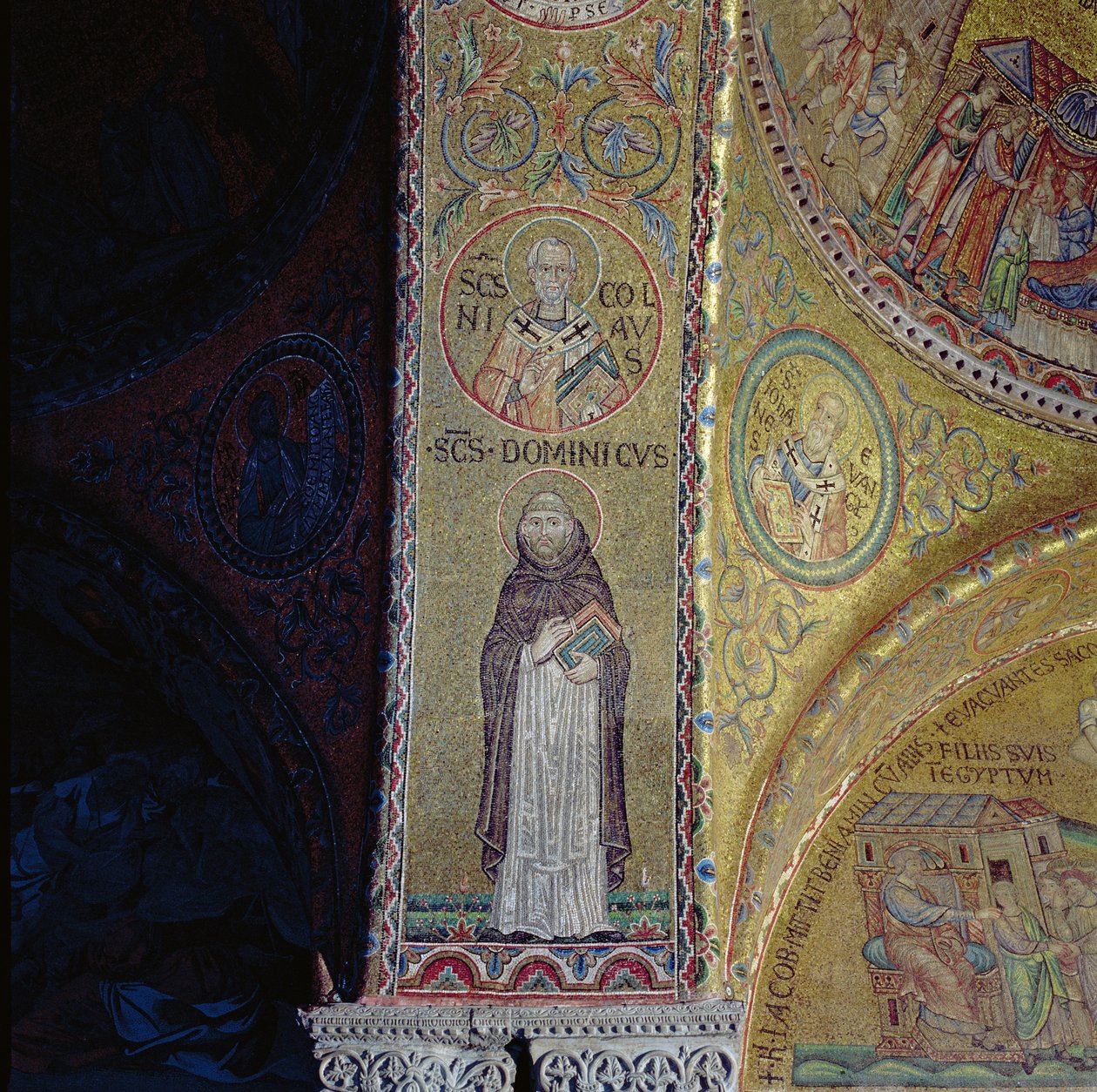 Saint Dominique et Saint Nicolas, mosaïque dans l