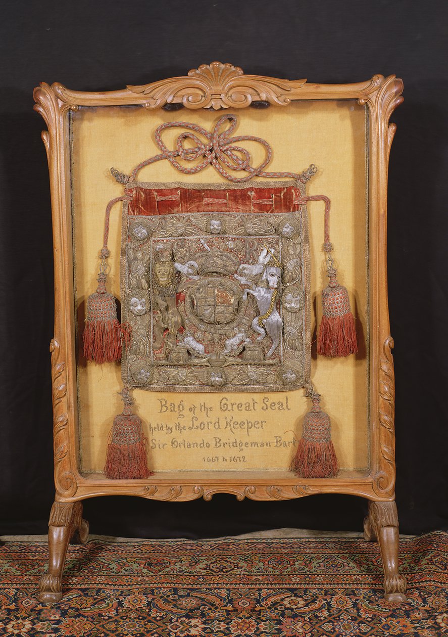 Le sac du Grand Sceau, détenu par le Lord Keeper, Sir Orlando Bridgeman (1667-72) - Unbekannt Unbekannt
