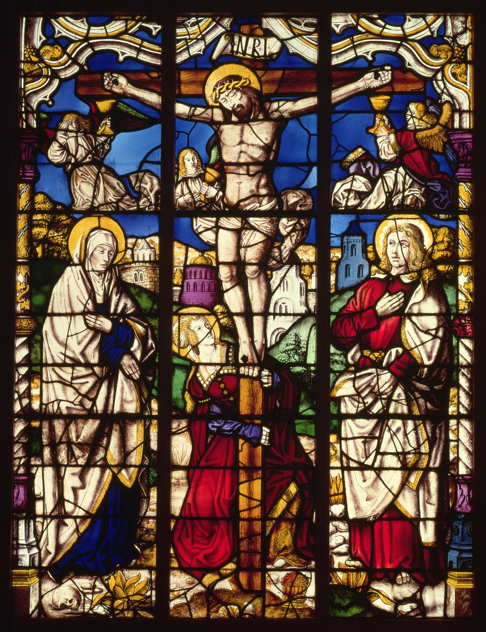 La Crucifixion, vitrail, probablement de l