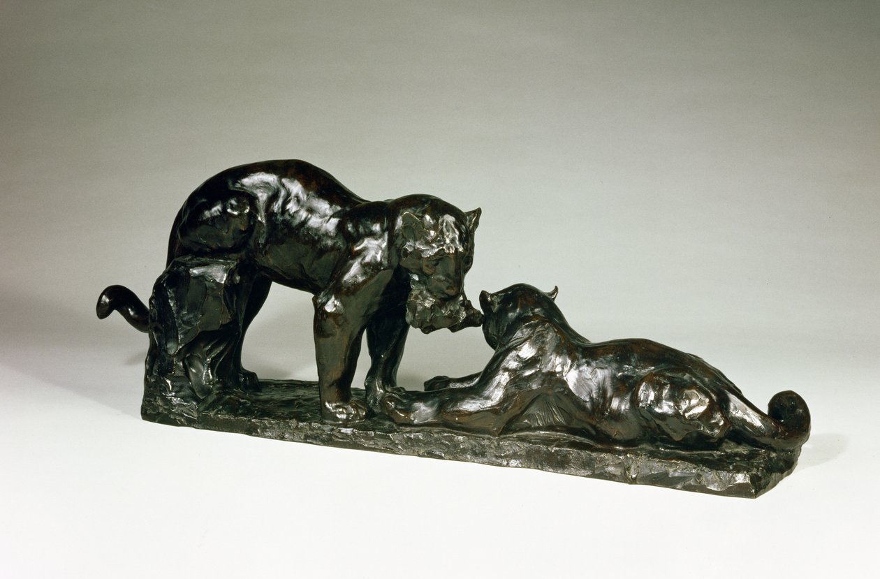 Deux jaguars par Rembrandt Bugatti - Unbekannt Unbekannt