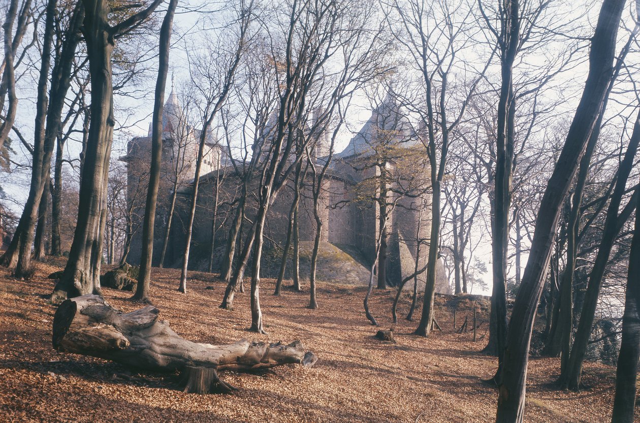 Vue du Château Coch, Sud du Pays de Galles, depuis les bois - Unbekannt Unbekannt