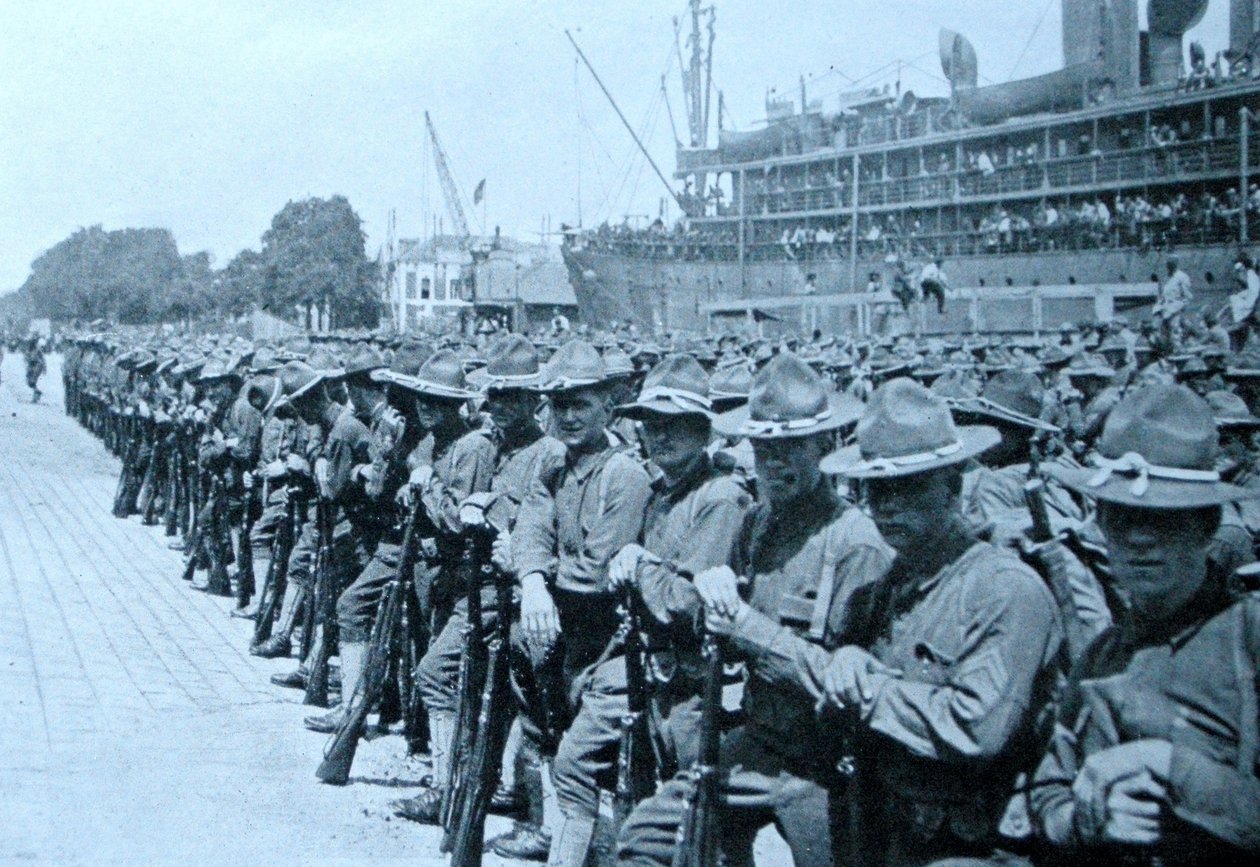Troupes américaines débarquant en France, 1917 - Unbekannt Unbekannt