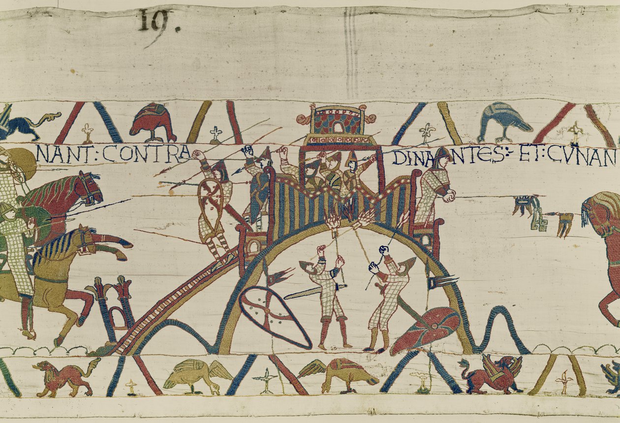 Attaque de la ville de Dinan, Tapisserie de Bayeux - Unbekannt Unbekannt