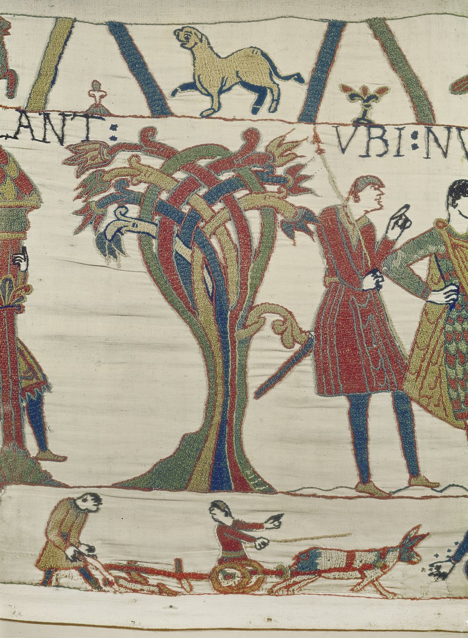 Les envoyés du duc Guillaume viennent au comte Guy de Ponthieu, Tapisserie de Bayeux - Unbekannt Unbekannt