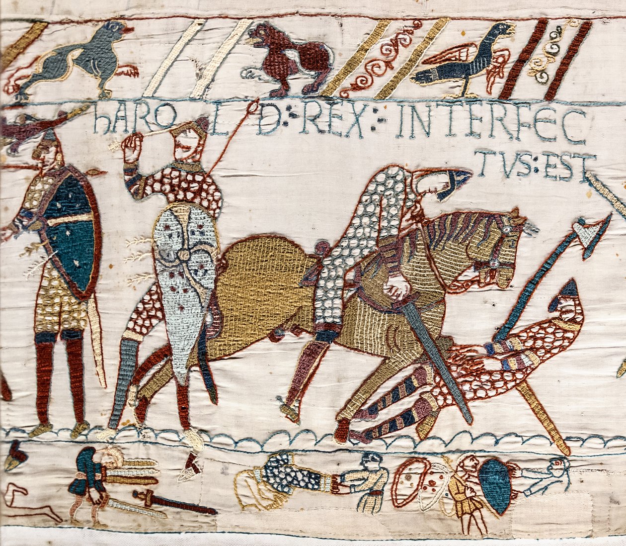 Le roi Harold est tué, Tapisserie de Bayeux - Unbekannt Unbekannt