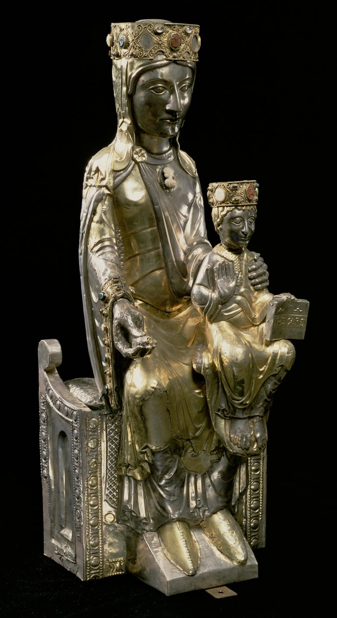 Madone et enfant en majesté, statuette, française, 12ème siècle - Unbekannt Unbekannt