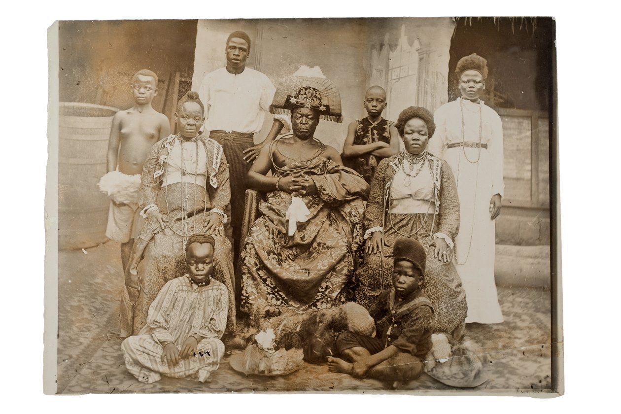 Overami, ex-roi du Bénin, et sa suite, Nigeria, c.1900 - Unbekannt Unbekannt