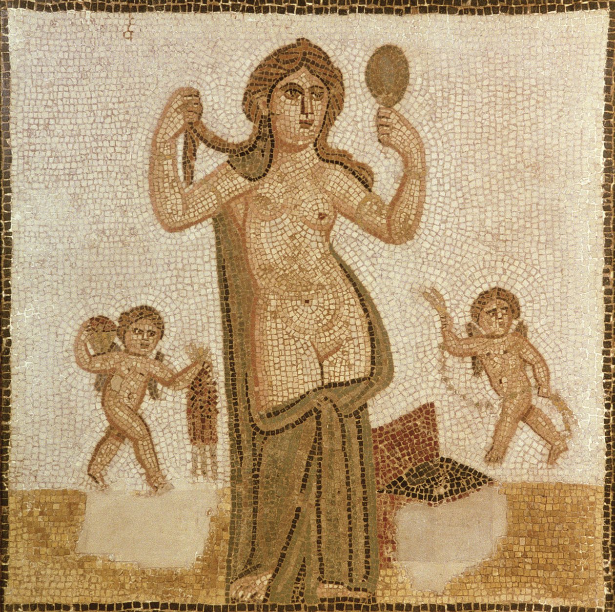 Vénus à sa toilette, de Thuburbo-Majus, romain, 3e siècle après J.-C. - Unbekannt Unbekannt