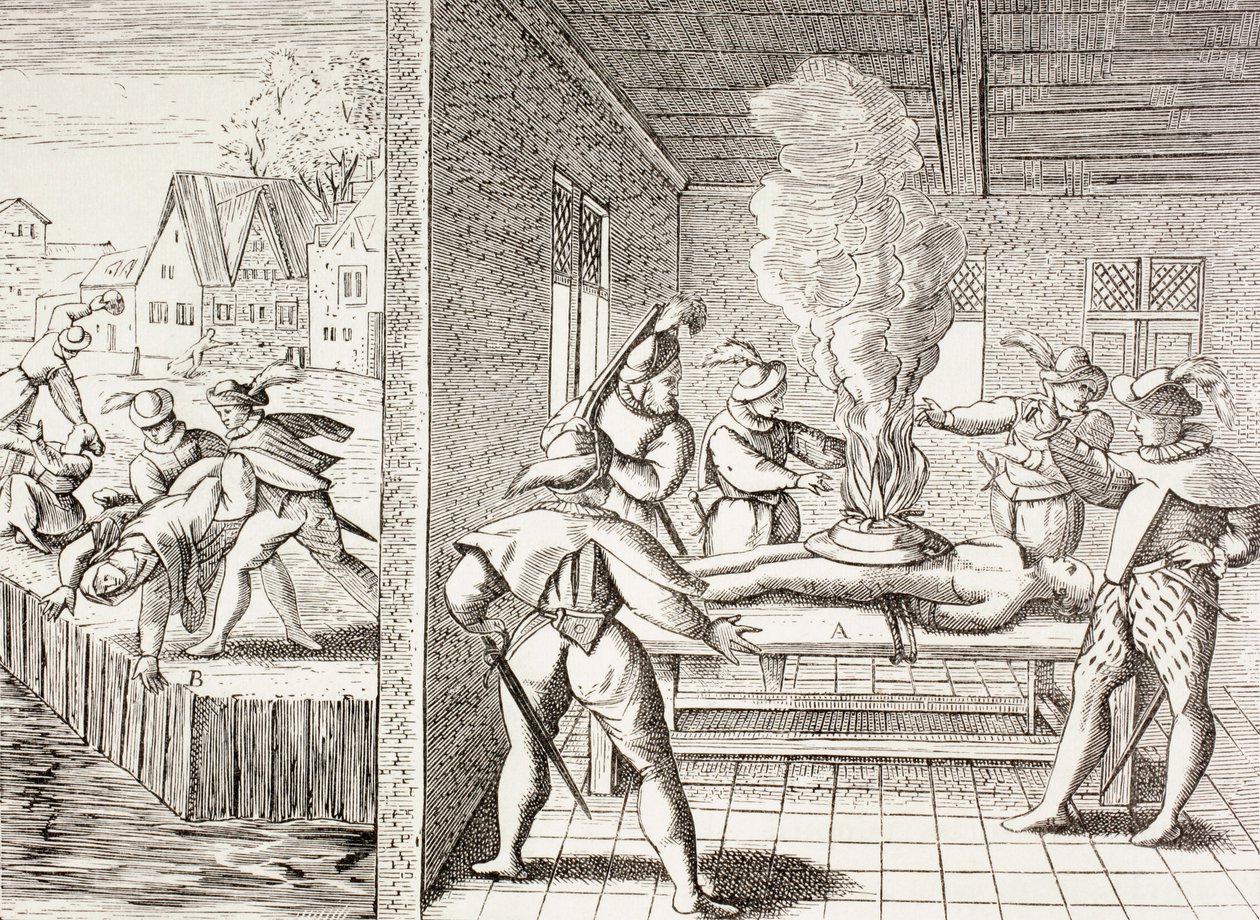 Propagande du XVIe siècle illustrant la violence des Gueux contre les catholiques, tirée de 