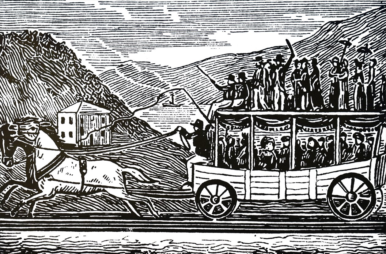 Une voiture à cheval - Unbekannt