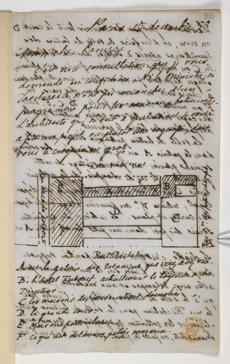 Lettre à Panizzi - Unbekannter Künstler