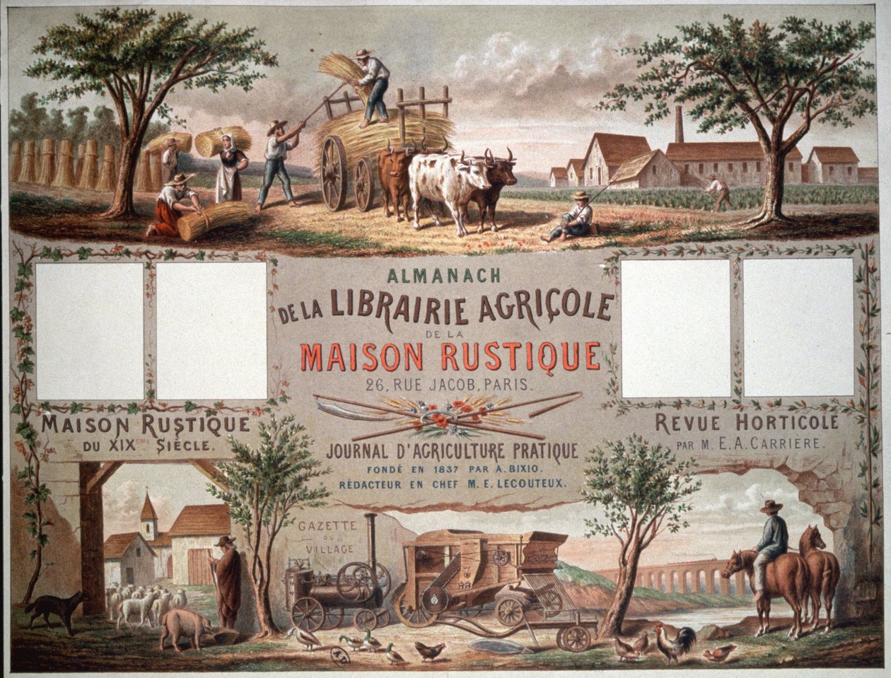 Almanach illustrant les méthodes traditionnelles et modernes de l