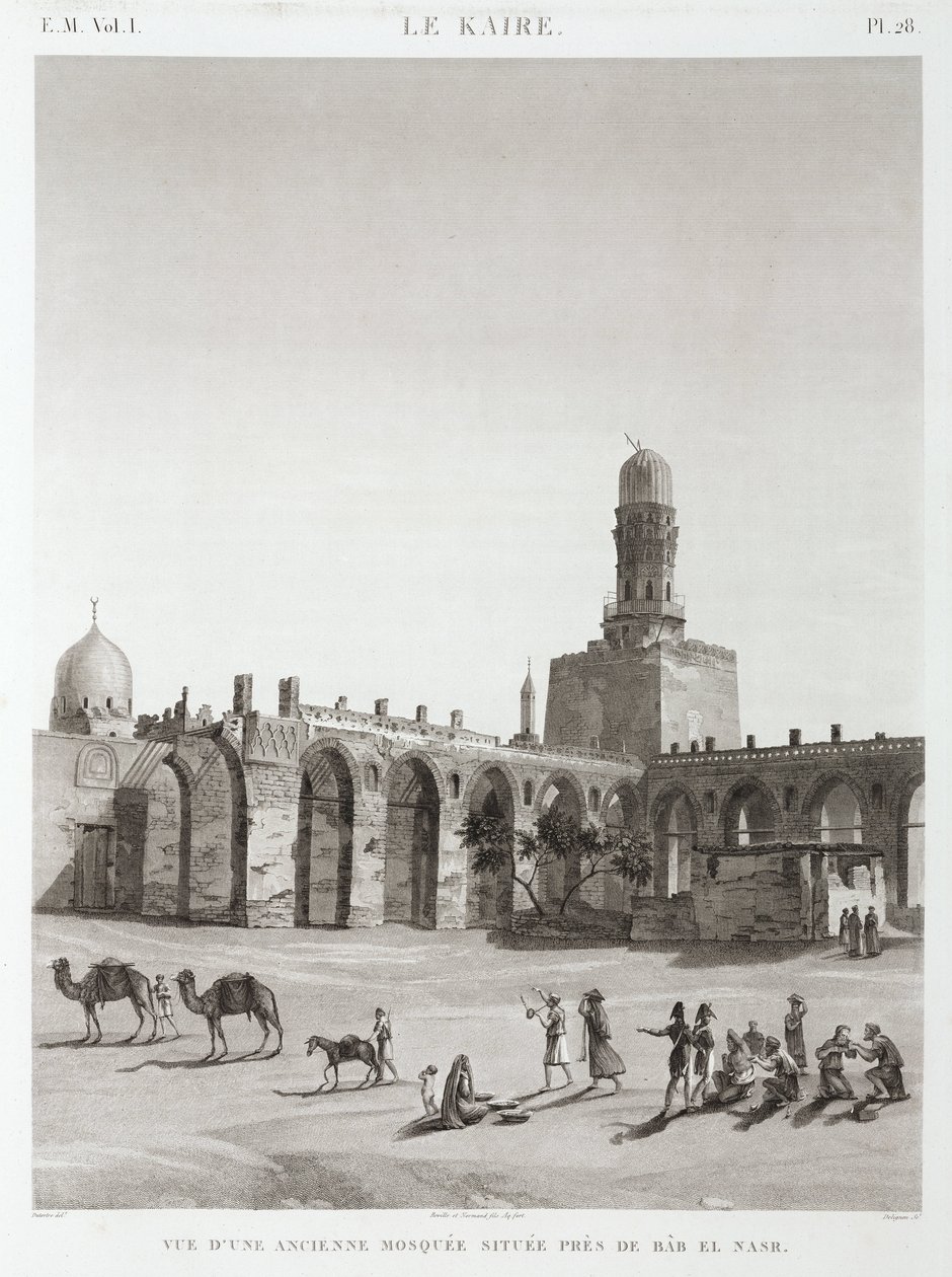 Une ancienne mosquée près de Bab el-Nasr, Le Caire, Égypte, vers 1798 - Unbekannt
