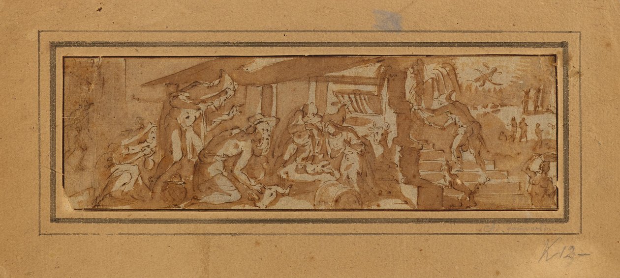 Adoration des bergers - Unbekannter Künstler