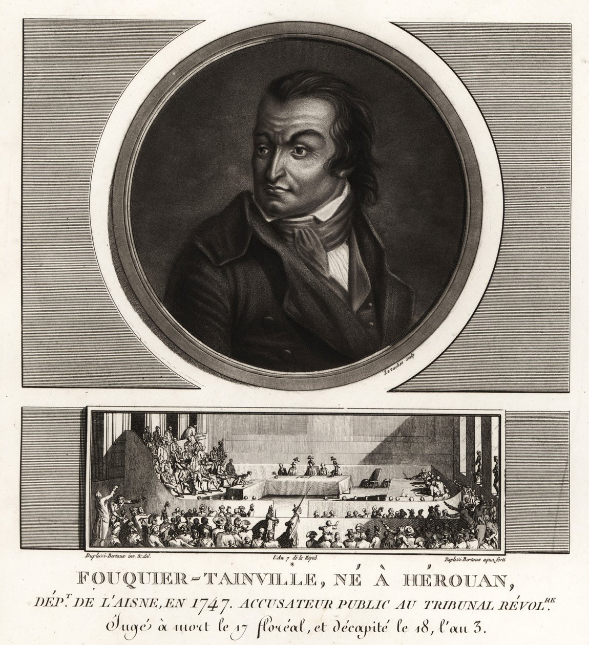 Antoine Quentin Fouquier-Tainville, Procureur public, Tribunal révolutionnaire, guillotiné en 1795 - Unbekannt