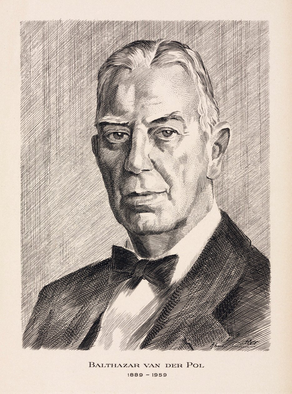 Balthazar van der Pol, ingénieur électricien néerlandais, vers 1930 - Unbekannt
