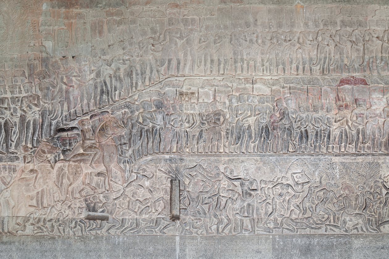 Bas-reliefs sur la galerie sud d
