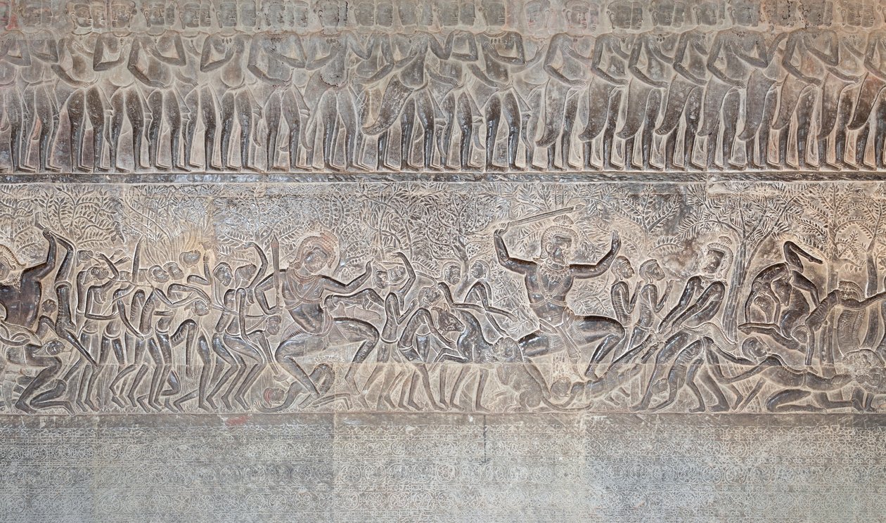 Bas-reliefs sur la galerie sud d