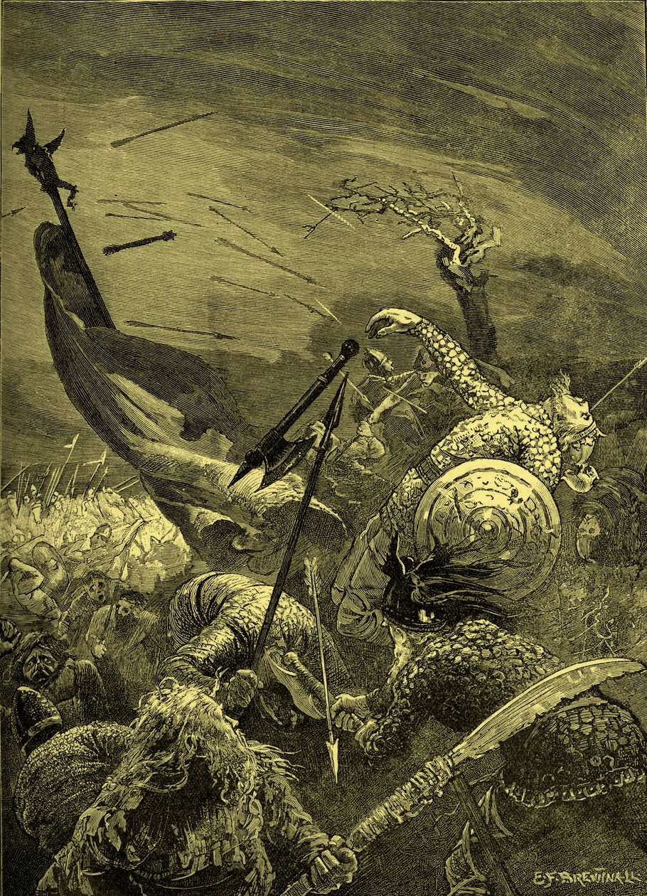 Bataille de Hastings - mort de Harold II (gravure) - Unbekannter Künstler