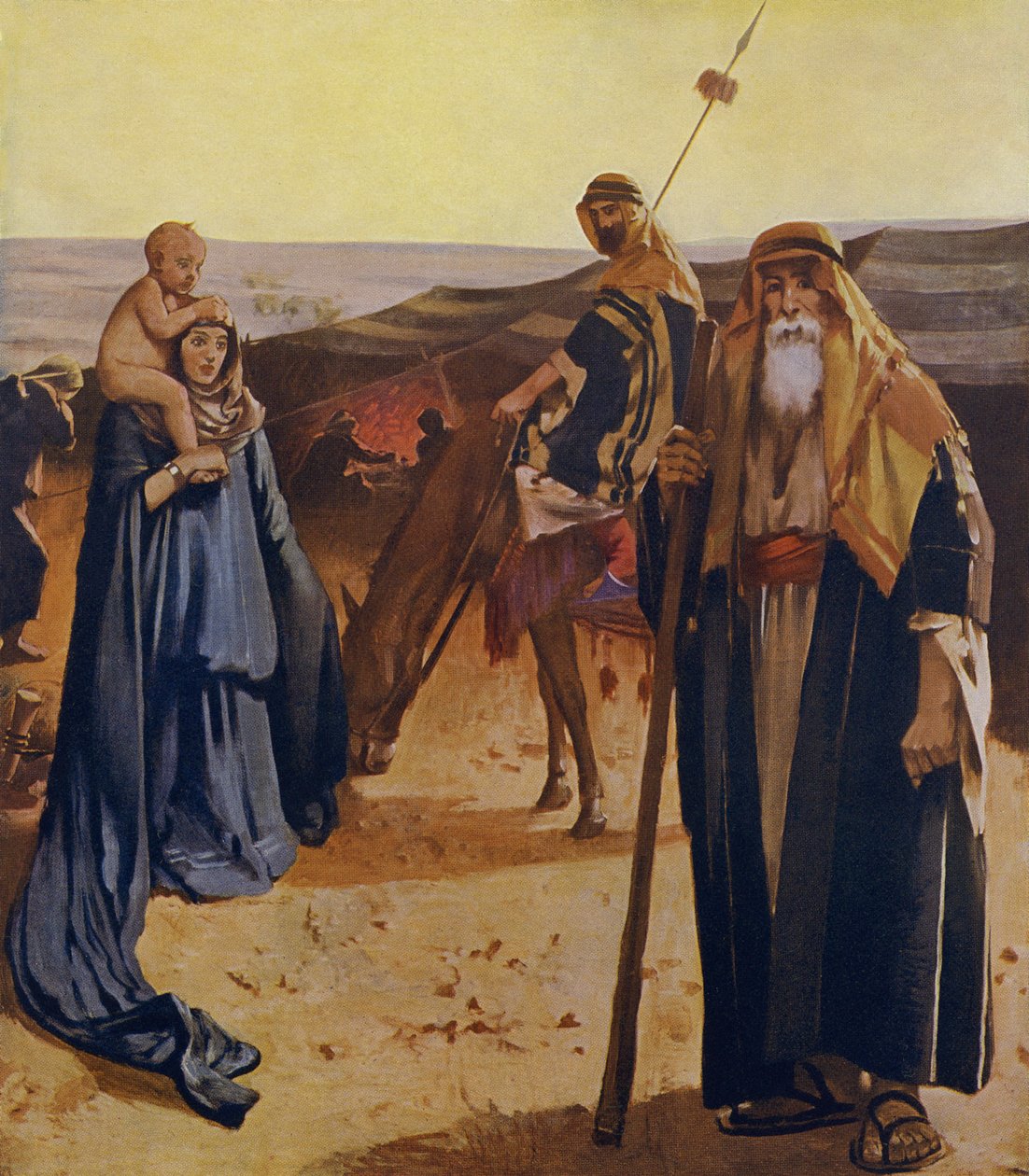 Famille bédouine - Unbekannter Künstler