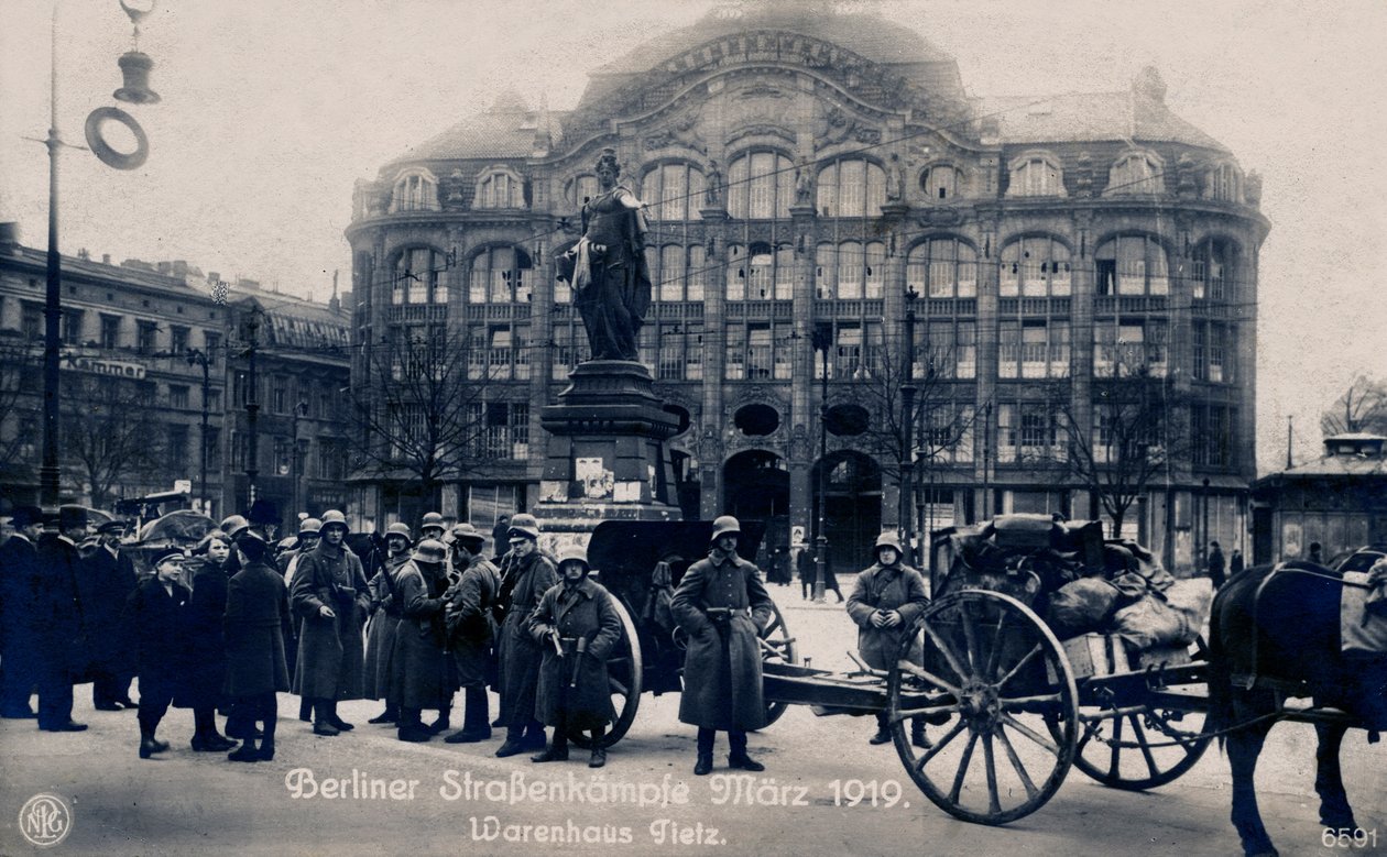 Batailles de rue à Berlin, mars 1919 - Unbekannter Künstler
