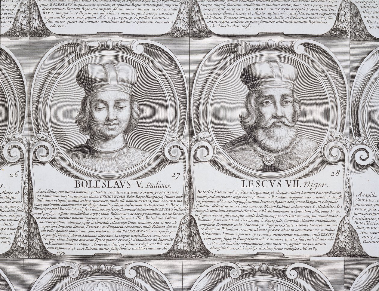 Boleslaw V, le Chaste, et Leszek II, le Noir, no. 27 et 28 de 