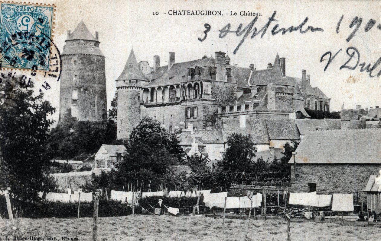 Bretagne, Ille-et-Vilaine (35), Châteaugiron : vue extérieure du château - Unbekannt