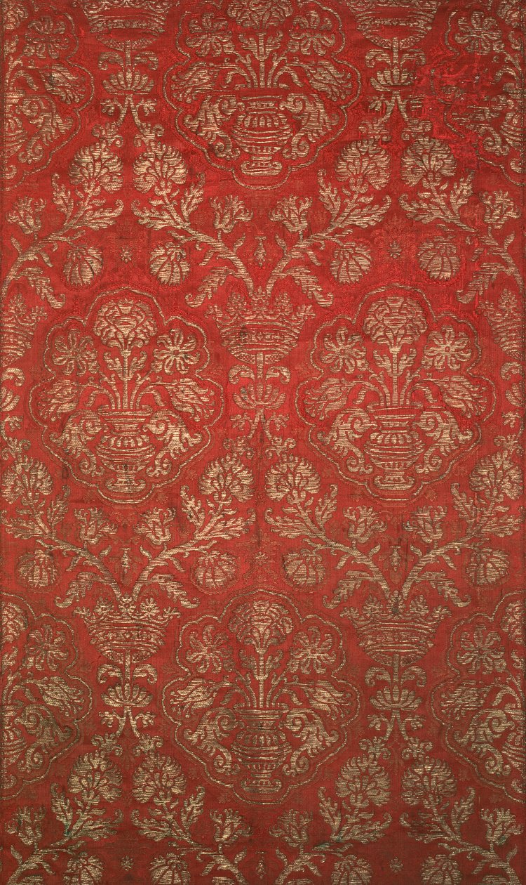 Brocade avec motif de grenade, italien - Unbekannt
