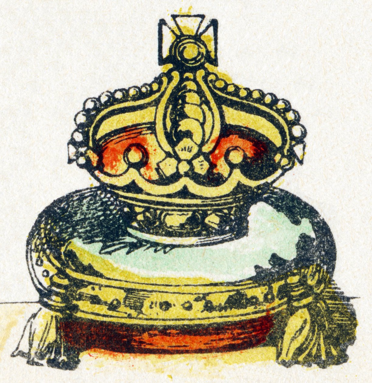 C - Couronne - Alphabet - divertissements enfantins - Imagerie d