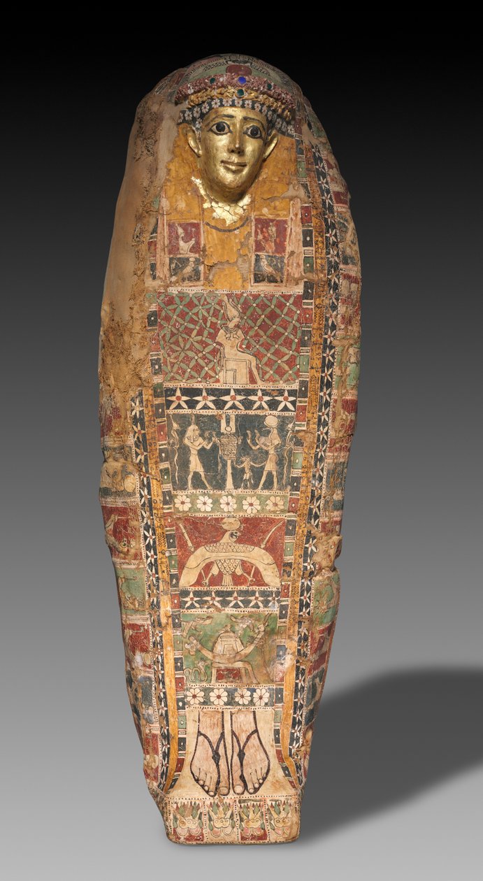 Cartonnage de sarcophage, fin de la dynastie ptolémaïque au début de l