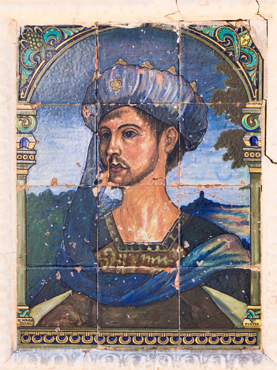 Peinture sur carreau de céramique sur la Casa del Rey Moro, la Maison du Roi Maure, Ronda, Province de Malaga, Espagne - Unbekannt