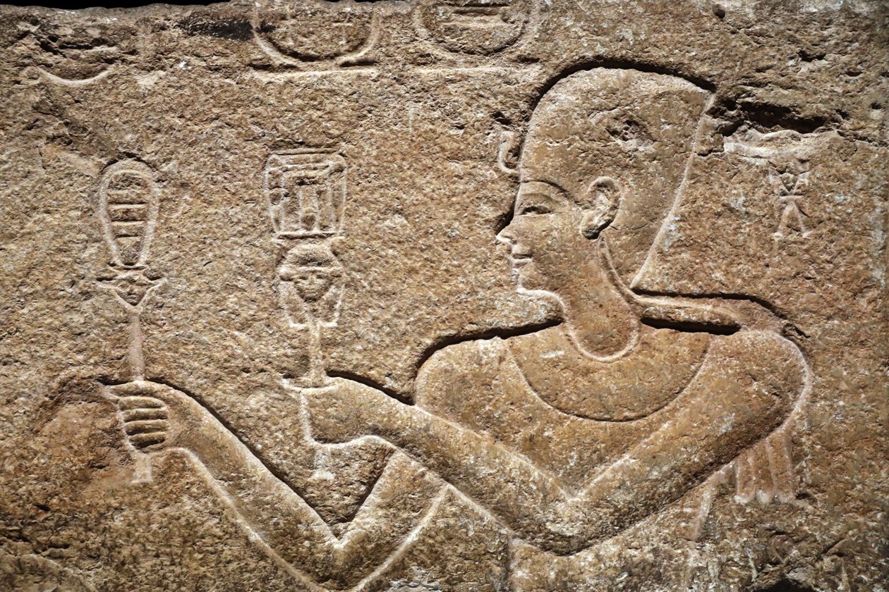 Césarion offrant des offrandes à Horus et Isis (détail) - Unbekannter Künstler