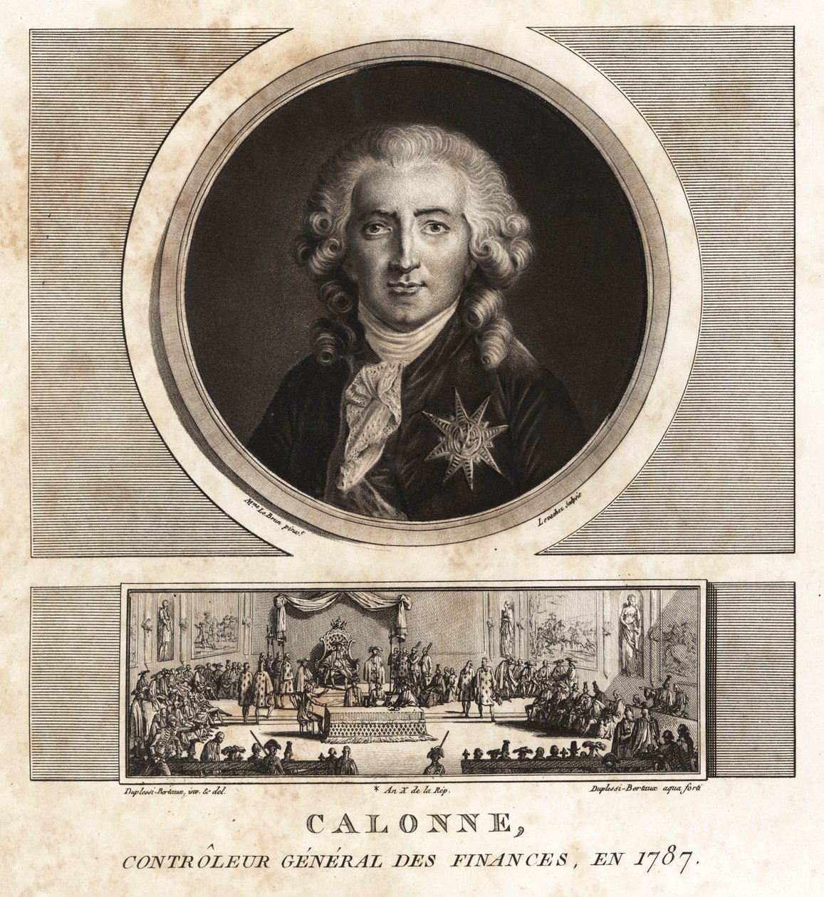 Charles Alexandre de Calonne, Contrôleur général des finances - Unbekannt