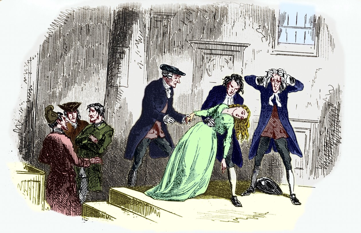 « Un conte de deux villes » de Charles Dickens : Légende : Après la sentence. - Lucie Manette s