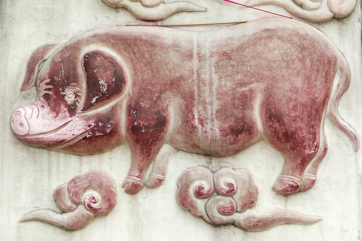 Signe astrologique chinois, Temple du Nuage Blanc, Pékin, Chine - Unbekannt
