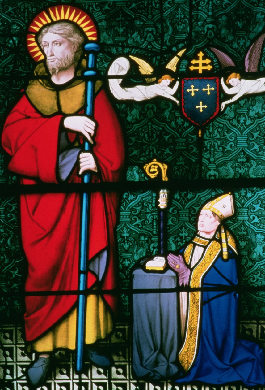 Christ avec un évêque agenouillé - Unbekannt