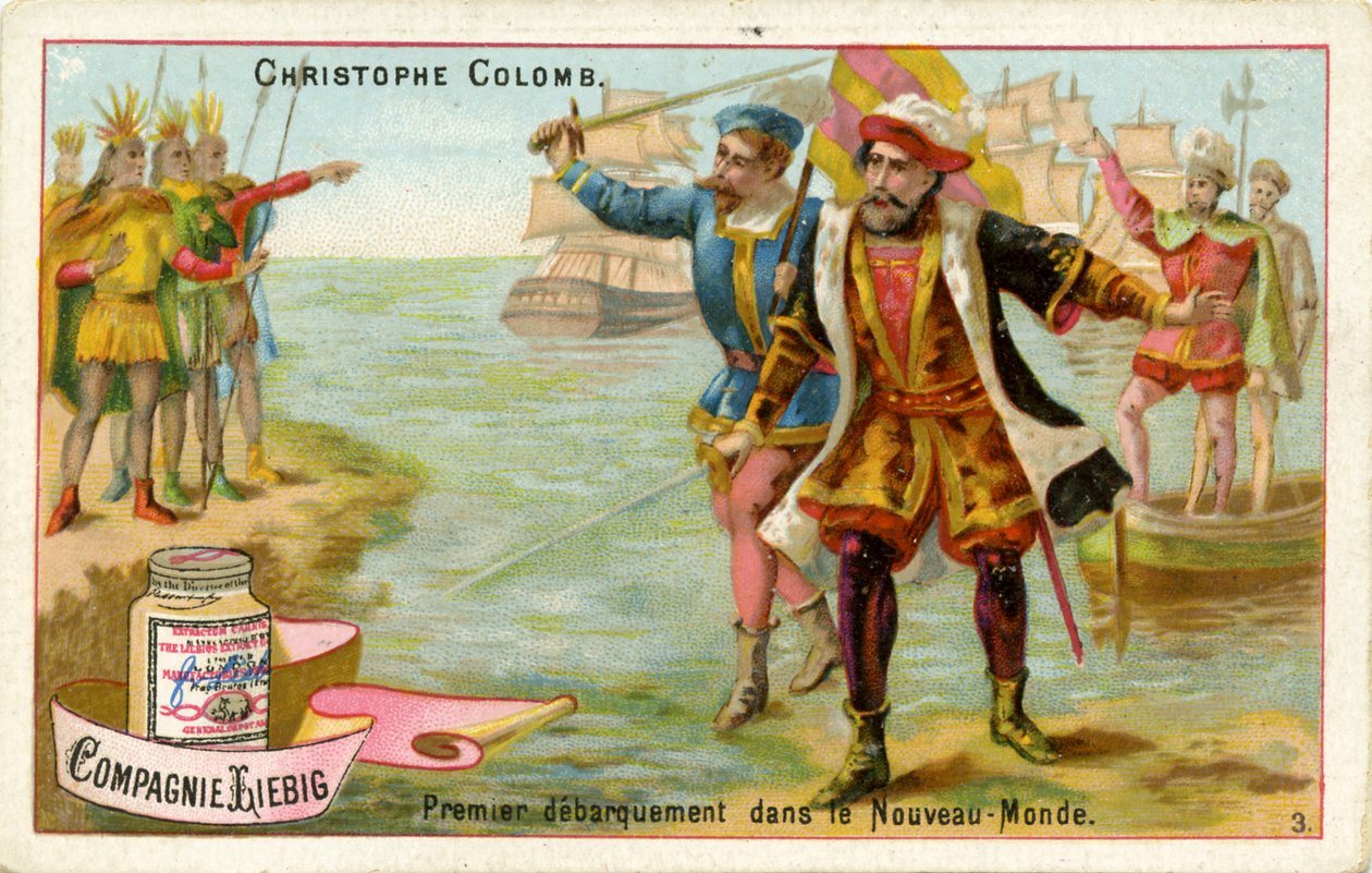 Christophe Colomb arrive dans le Nouveau Monde - Unbekannter Künstler