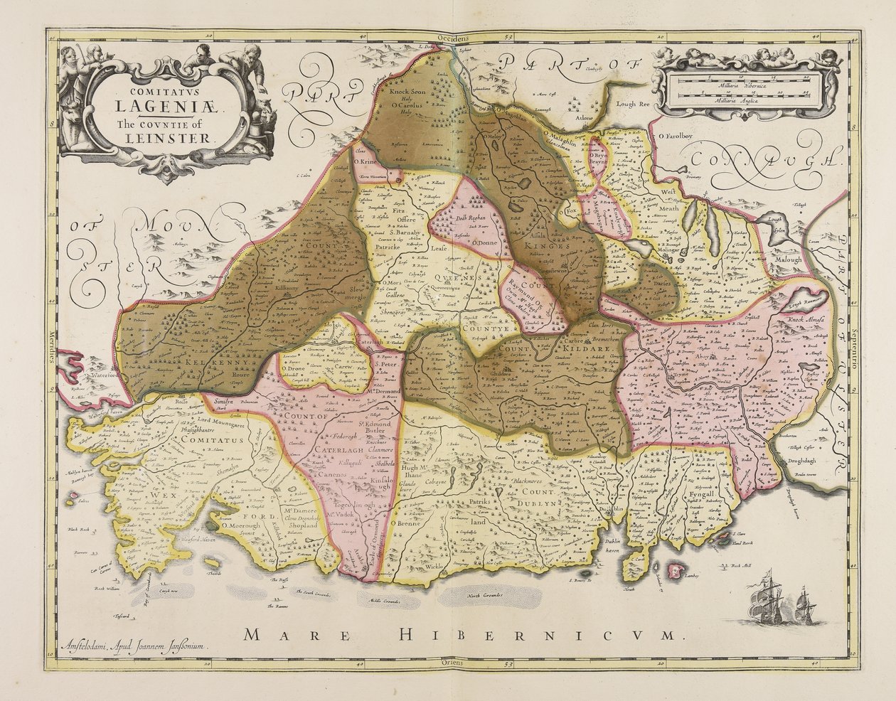 Comitatus Lageniae  Le comté de Leinster - Unbekannter Künstler