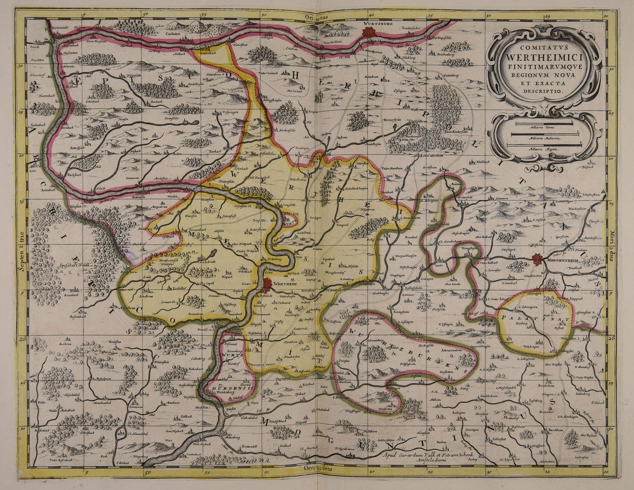 Comitatus Wertheimici finitimarumque regionum noua et exacta descriptio - Unbekannter Künstler