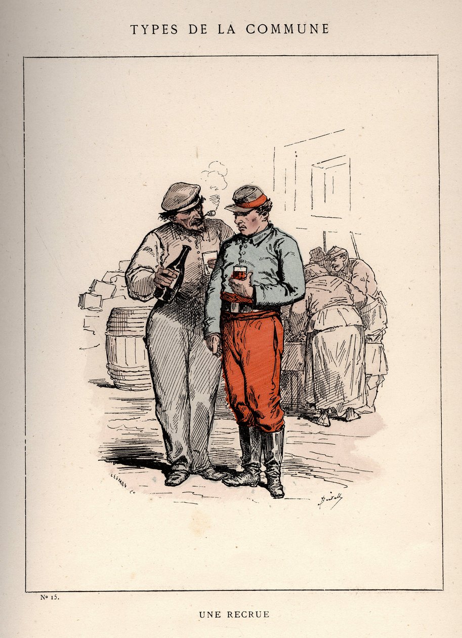 Commune de Paris : costume de UNE RECRUE (15) dans "Les Communeux" - Unbekannt