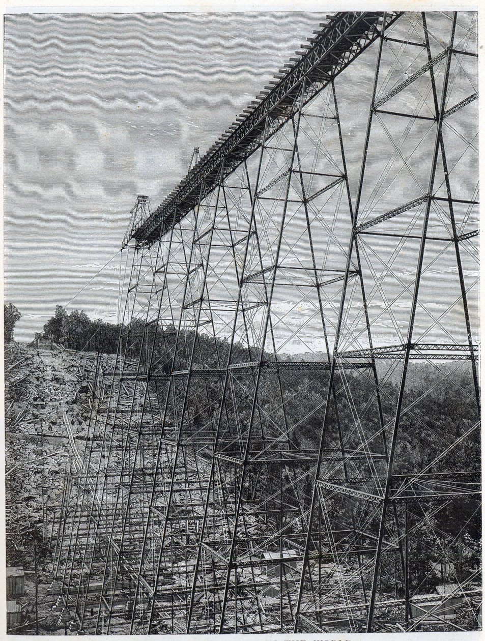 Construction du viaduc de Kinzua - Unbekannt