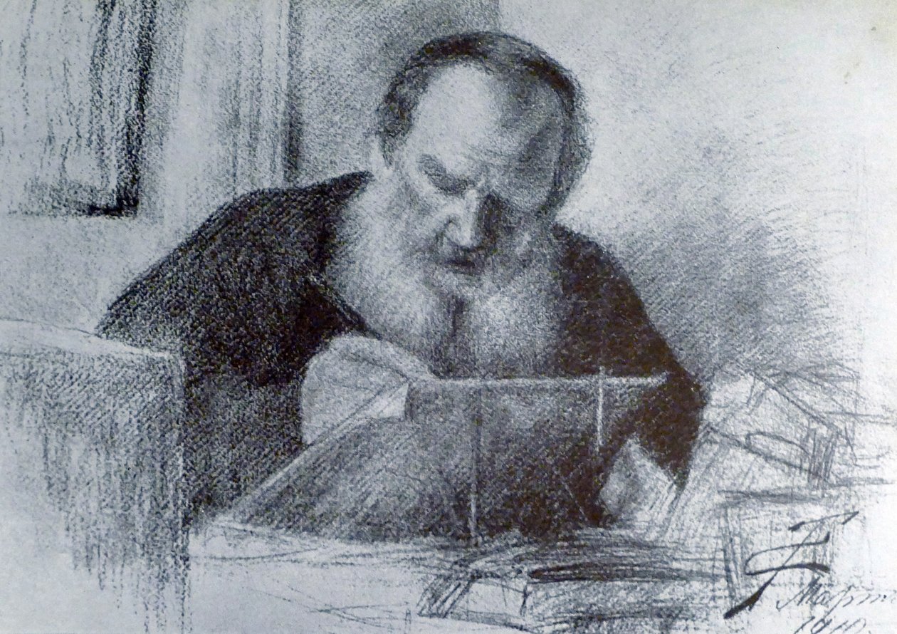 Comte Léon Tolstoï (9 septembre 1828 – 20 novembre 1910) - Unbekannter Künstler