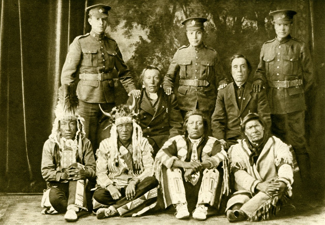 Premières Nations Cree pendant la Première Guerre mondiale - Unbekannter Künstler