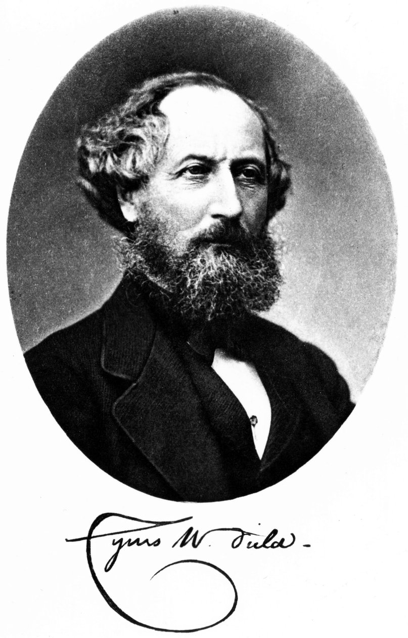 Cyrus W Field, financier et entrepreneur américain, vers 1875 - Unbekannt