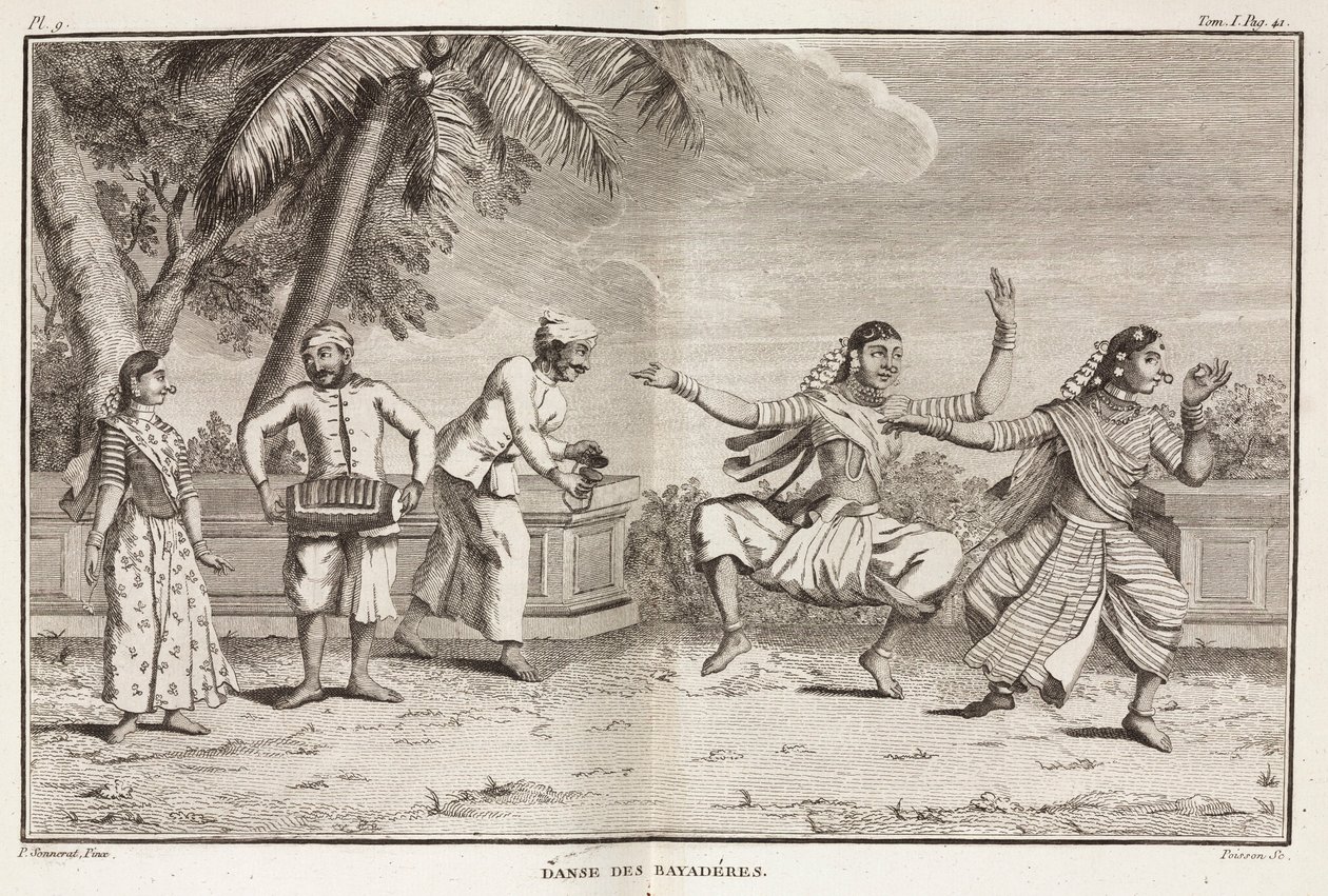 Danseurs et musiciens, Inde - Unbekannt